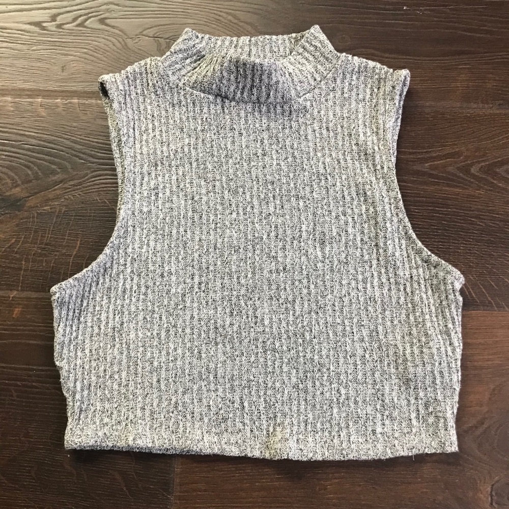 High neck cropped Tank Top